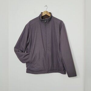 Reversible Jacket | Ribbed Knit Sweater Lined Zip Front Pockets Warm Cozy Medium